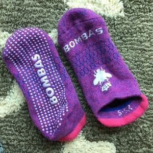 Bombas Women’s Pair of Purple Gripper Ankle Socks